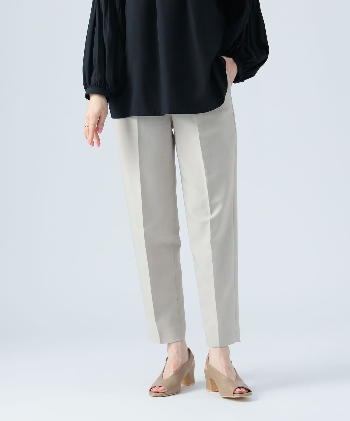 【タイムセール】イージー テーパードパンツ パンツ WOMEN GREIGE ONE SIZE 【タイムセール】イージー テーパードパンツ パンツ WOMEN GREIGE ONE SIZE