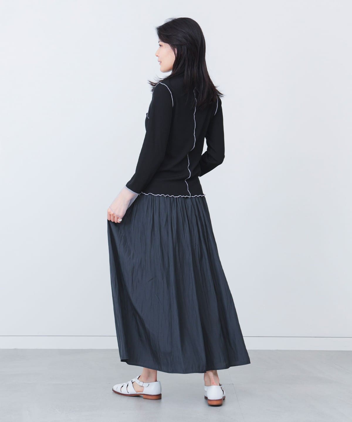 BEAMS HEART（ビームス ハート）サテン フレア パンツ（パンツ