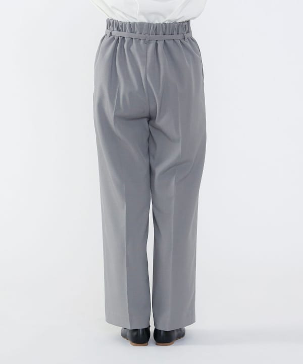 BEAMS HEART (BEAMS HEART) Belted Tuck Pants (Pants, Casual