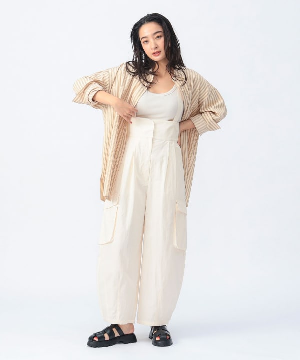 高い信頼 厚い信頼 BEAMS HEART（ビームス ハート）サス付き バレル カーゴパンツ 作業服