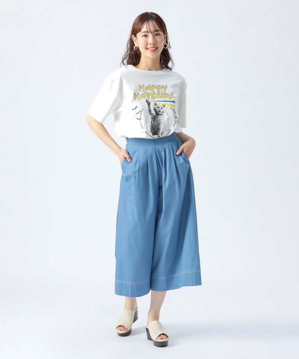 BEAMS HEART（ビームス ハート）シャンブレー タック パンツ