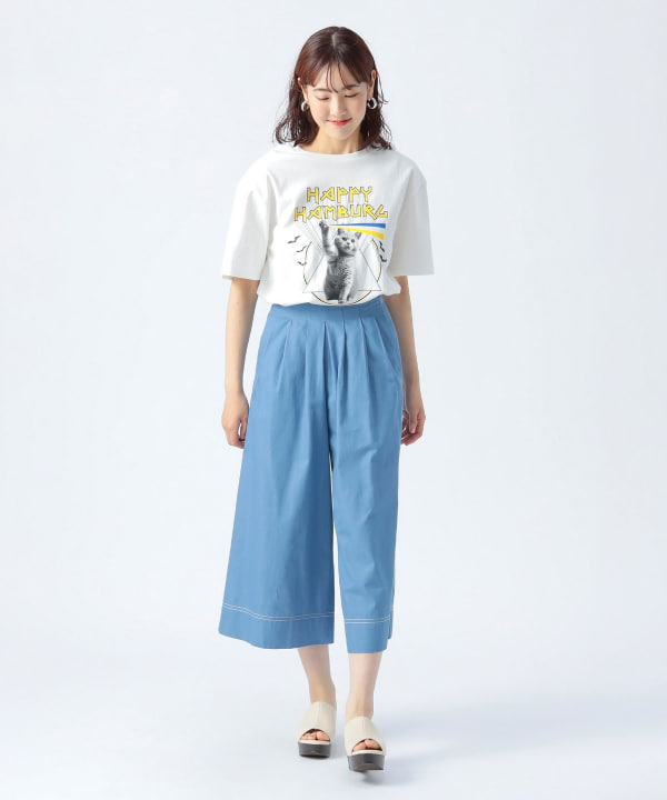 BEAMS HEART（ビームス ハート）シャンブレー タック パンツ