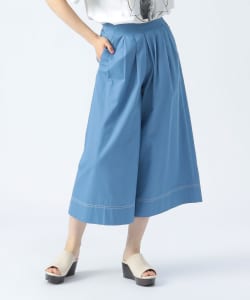 シャンブレー タック パンツ