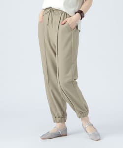 リネンライク ジョグ パンツ