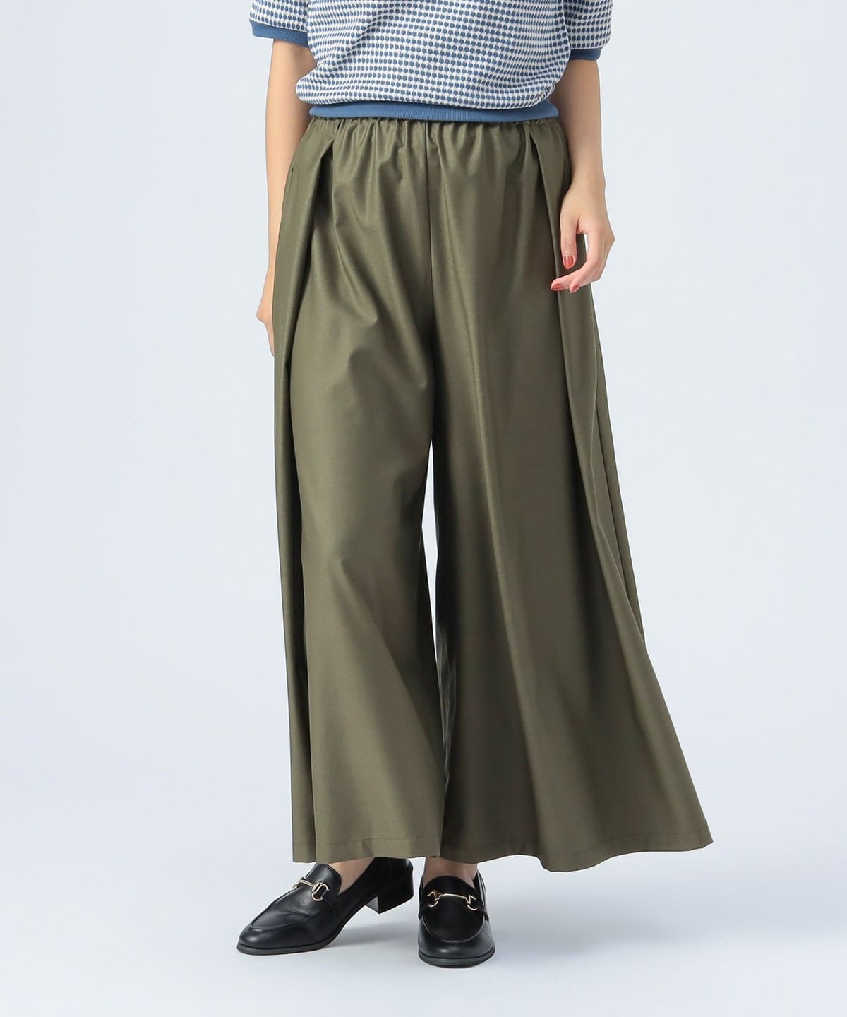 タック ワイドパンツ パンツ WOMEN OLIVE ONE SIZE タック ワイドパンツ パンツ WOMEN OLIVE ONE SIZE