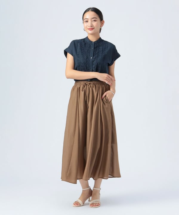 BEAMS HEART（ビームス ハート）シアー フレア パンツ（パンツ