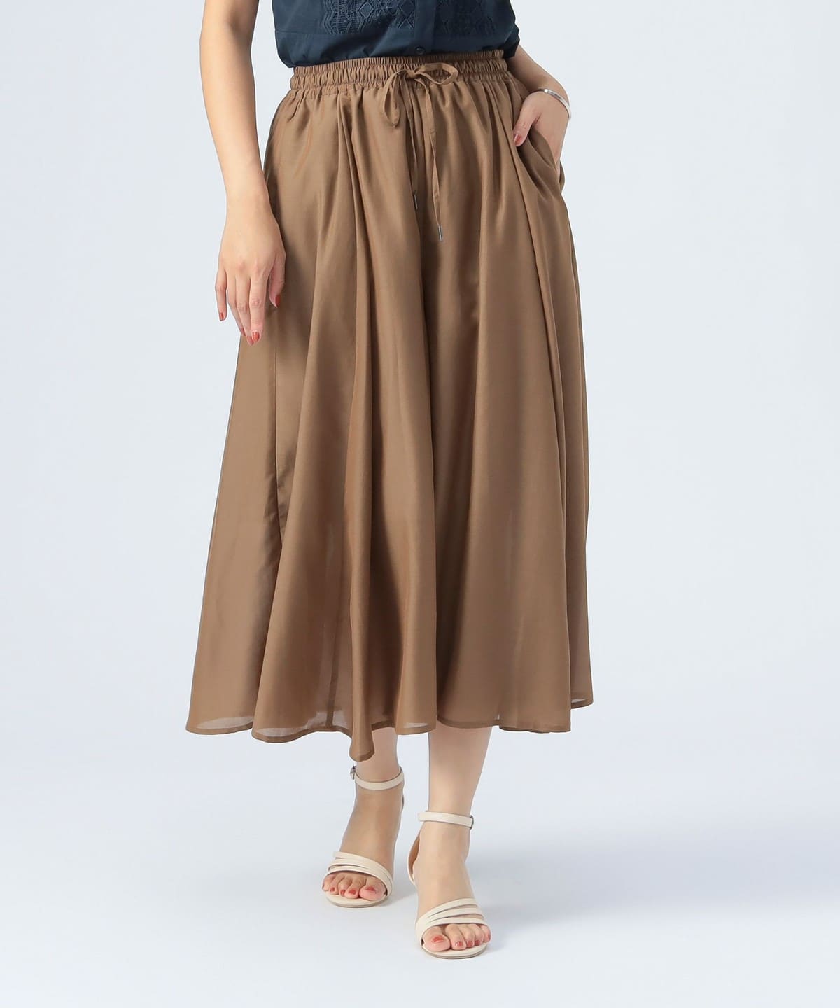 シアー フレア パンツ パンツ WOMEN D. BEIGE ONE SIZE シアー フレア パンツ パンツ WOMEN D. BEIGE ONE SIZE