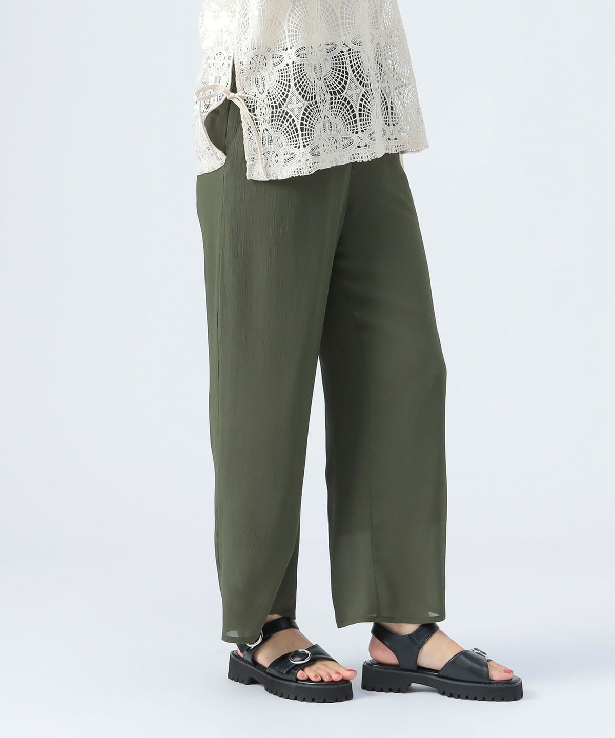 イージー スピンドルパンツ パンツ WOMEN OLIVE ONE SIZE