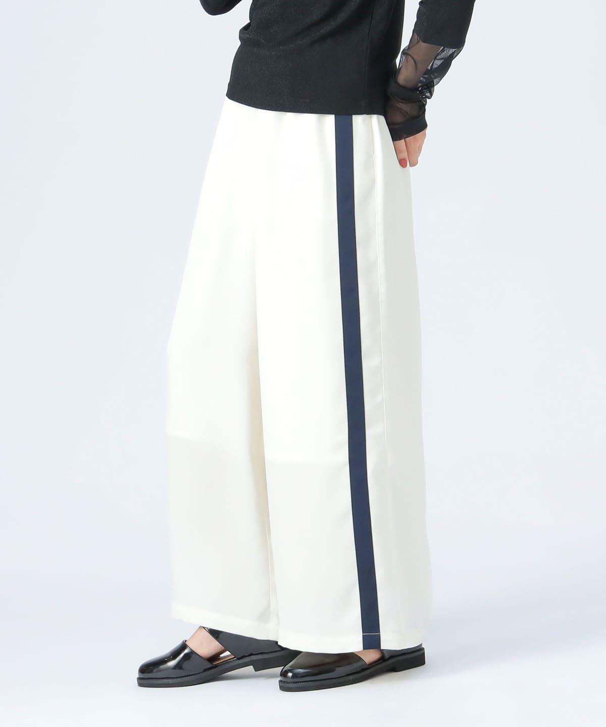 サテン ライン トラックパンツ パンツ WOMEN IVORY ONE SIZE サテン ライン トラックパンツ パンツ WOMEN IVORY ONE SIZE