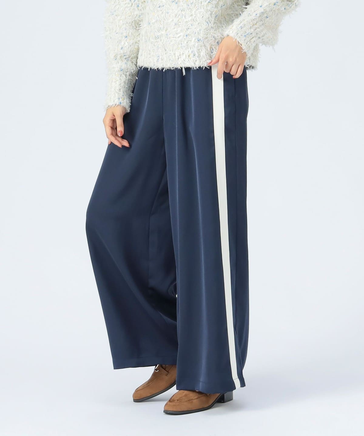 Beams レディース ネイビー パンツ　新品 レディースのスラックス(#ネイビー)通販｜BEAMS