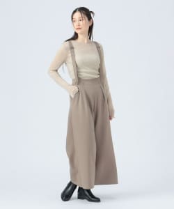 【+15%ポイントUP】サスペンダー付き ハイウエストパンツ