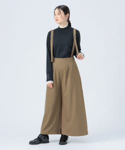 【+15%ポイントUP】サスペンダー付き ハイウエストパンツ