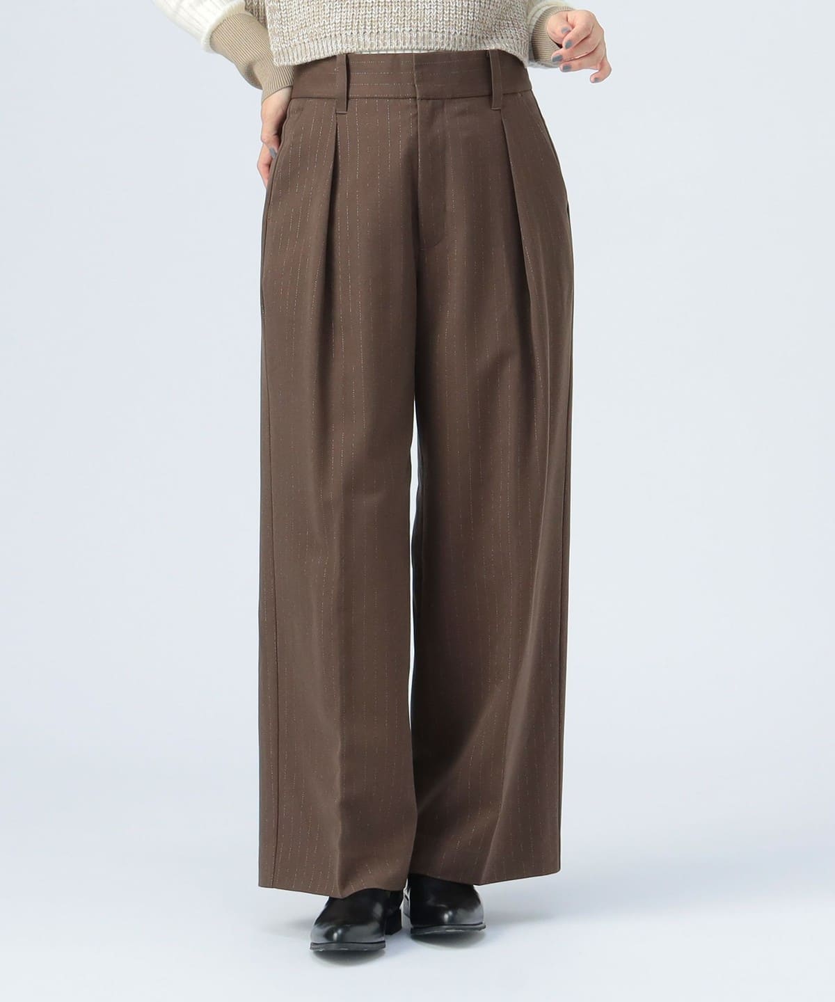 BEAMS GOLFストライプ柄 スラックス パンツ reonard_1-240001159355