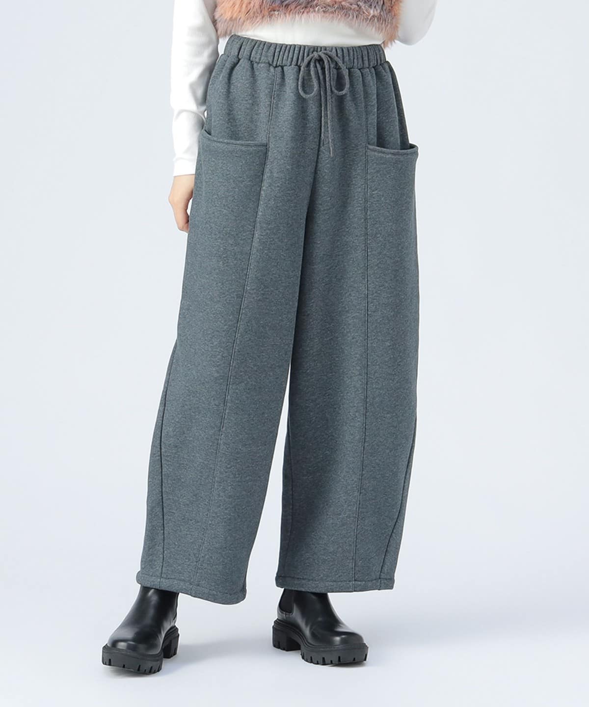 BEAMS HEART（ビームス ハート）裏起毛 コクーン スウェット パンツ