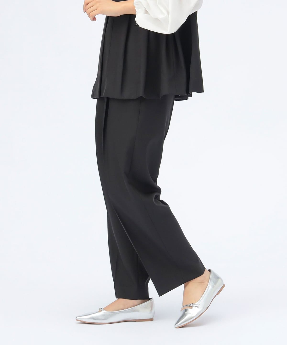 リラックス テーパード パンツ（セットアップ対応） パンツ WOMEN BLACK ONE SIZE