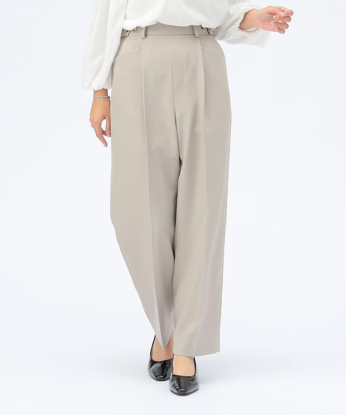 リラックス テーパード パンツ（セットアップ対応） パンツ WOMEN GREIGE ONE SIZE