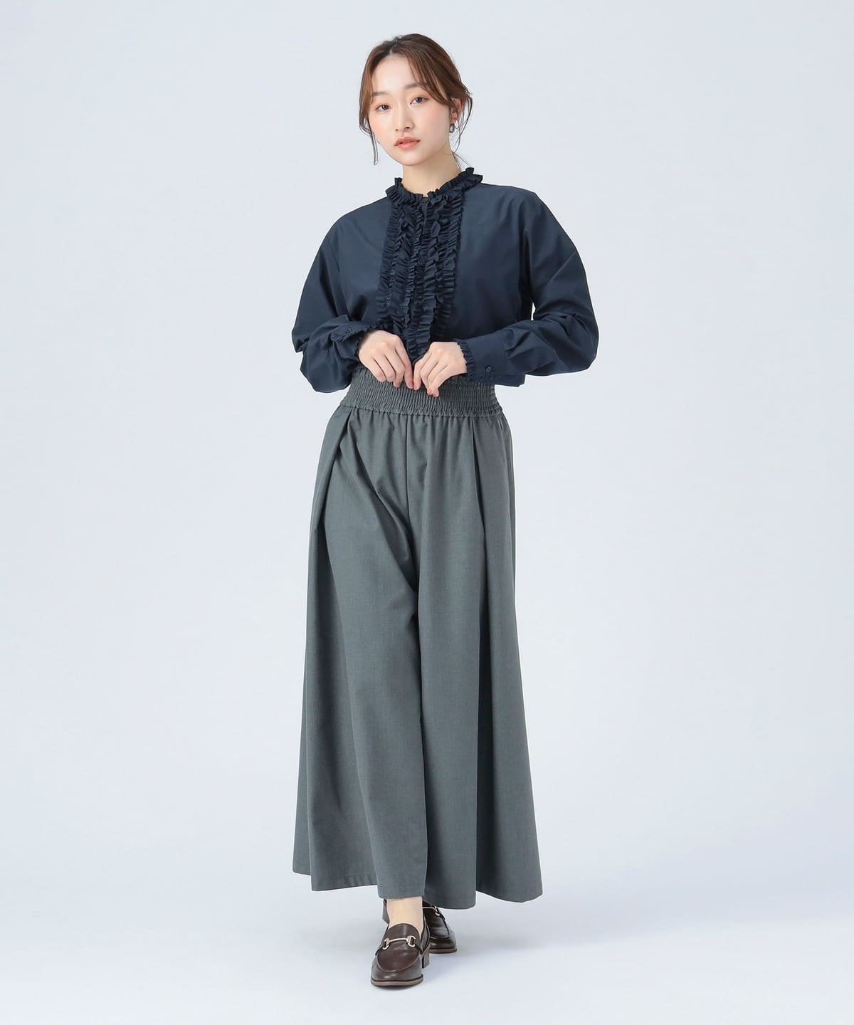 BEAMS HEART（ビームス ハート）タック ワイドパンツ（パンツ