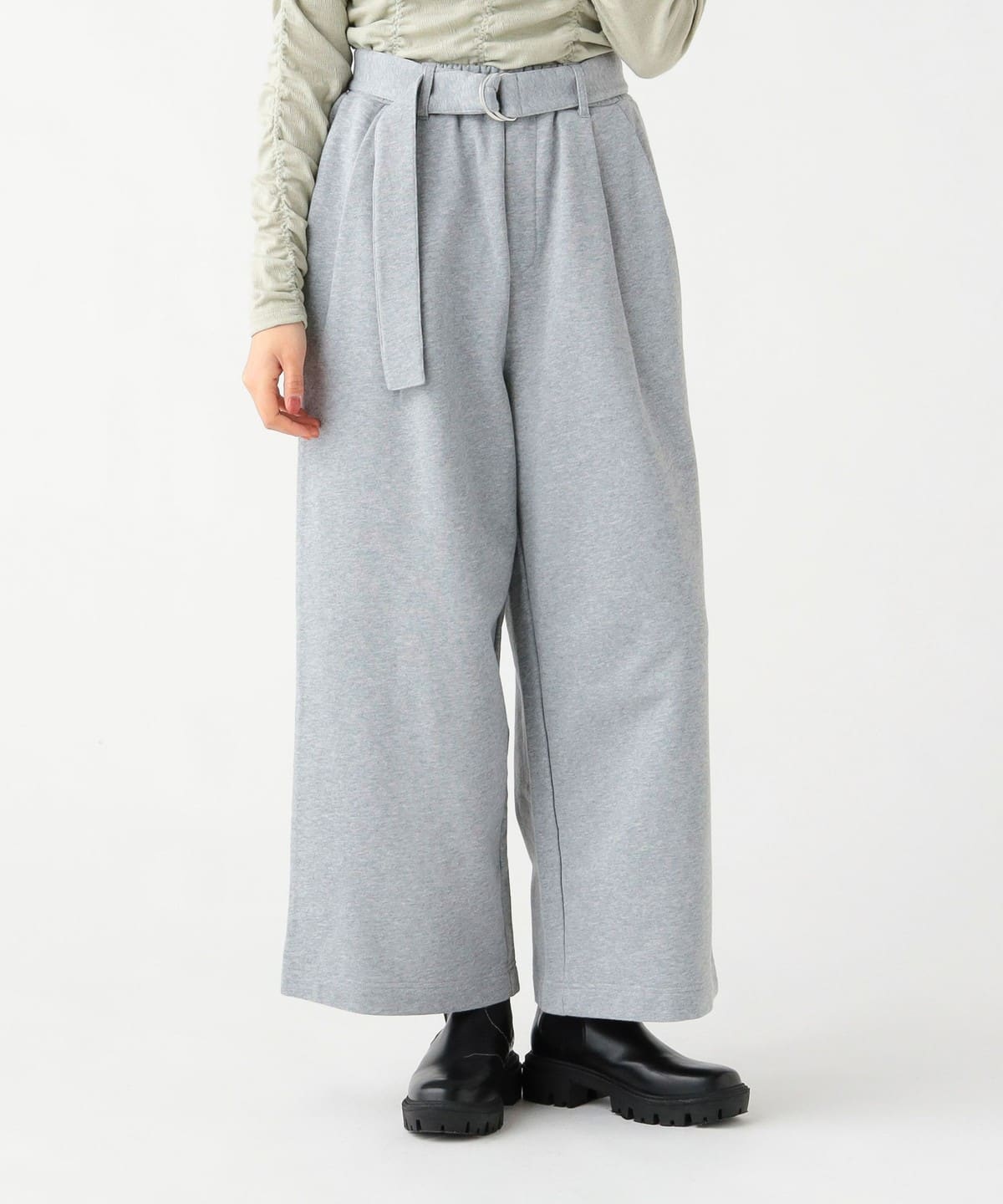 BEAMS HEART（ビームス ハート）ベルト付き スウェットパンツ（パンツ