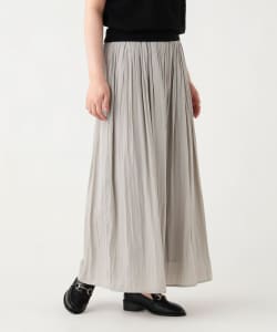 サテン フレア パンツ