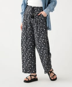 【+10%ポイントUP】更紗 フラワーパンツ
