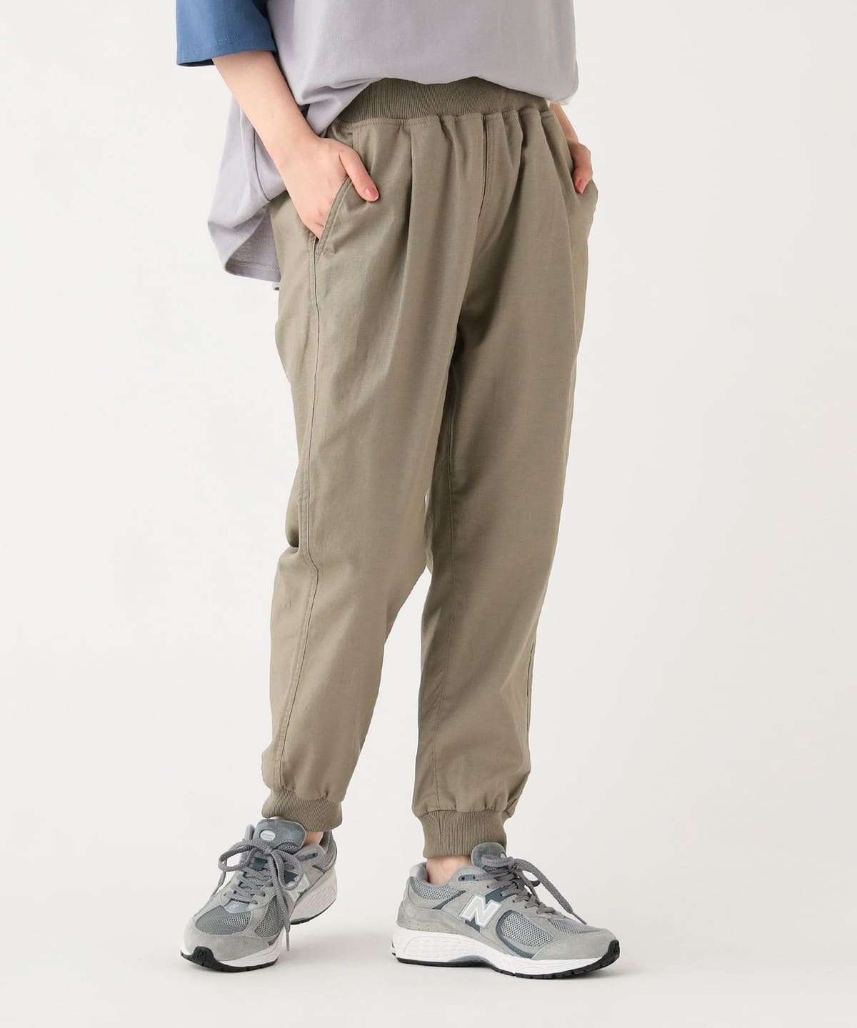 BEAMS HEART（ビームス ハート）麻混 ジョグ パンツ（パンツ