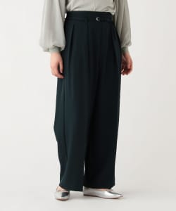 ベルト付き タックワイドパンツ