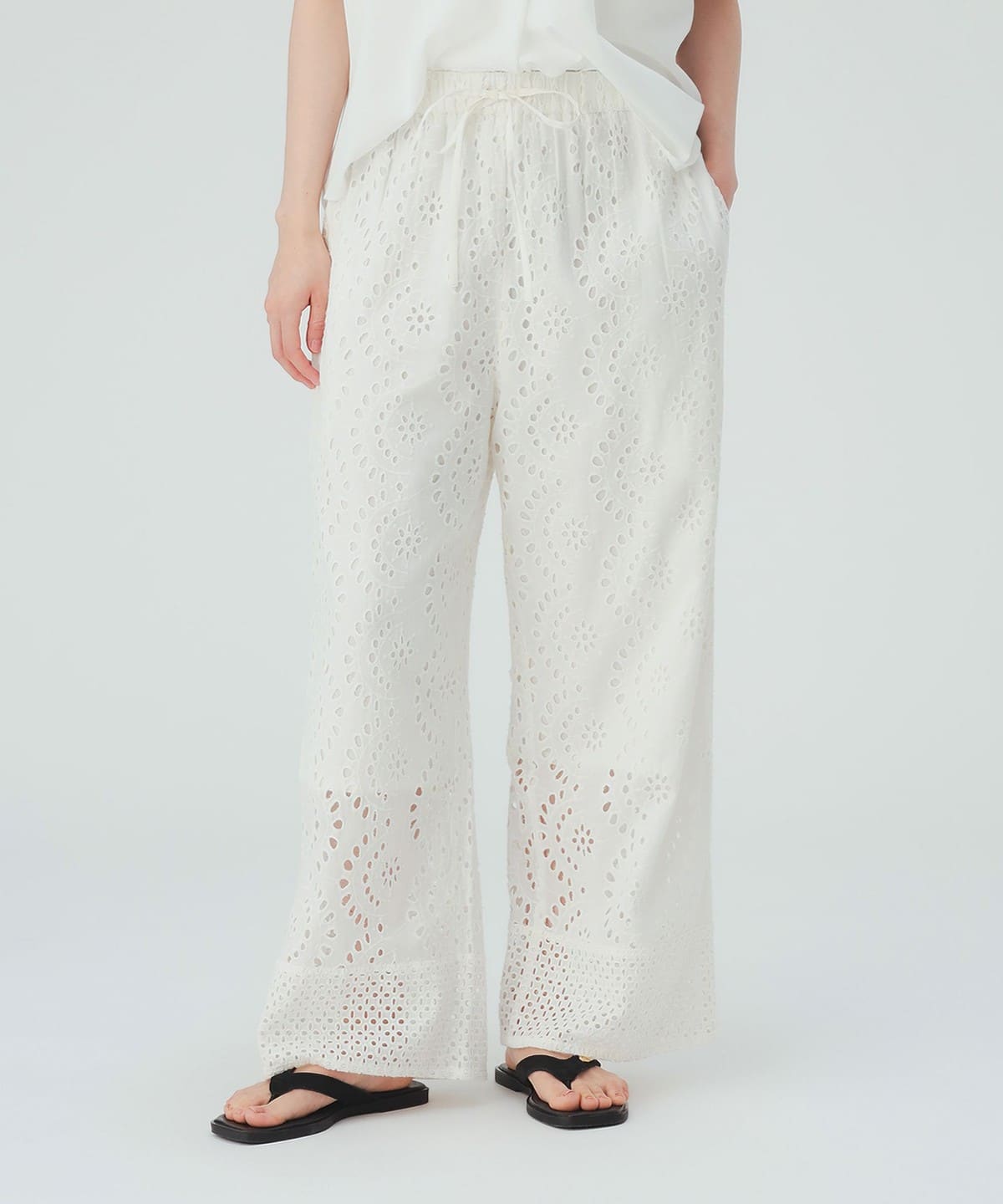 BEAMS HEART（ビームス ハート）INDIA レースワイド パンツ