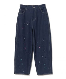 カラーペイント 刺繍パンツ