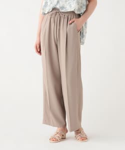 バックサテン ドロスト パンツ