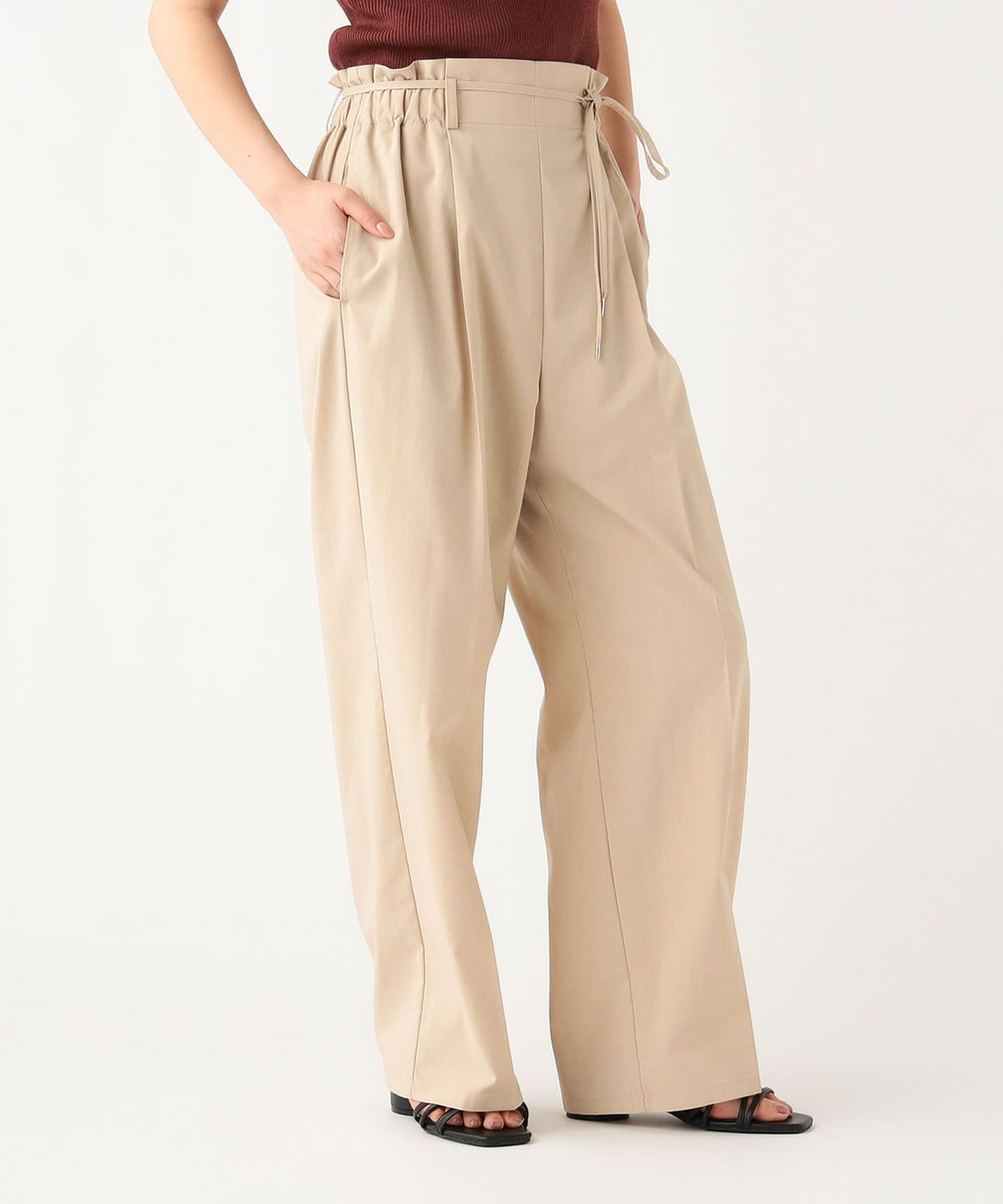 BEAMS HEART（ビームス ハート）ヘザー ドライ タックパンツ（パンツ