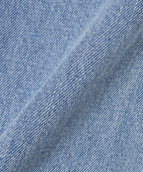 センタープレス ワイド デニム パンツ