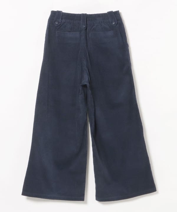 コーデュロイ ドロップループ ワイドパンツ
