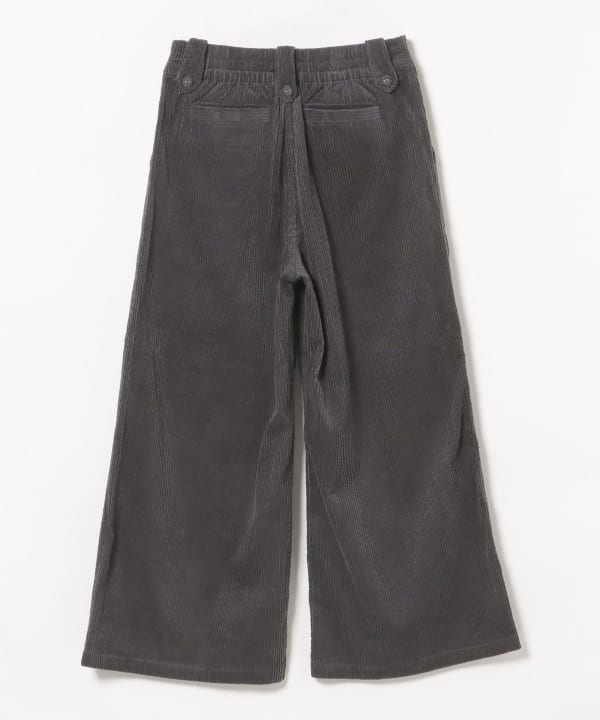 コーデュロイ ドロップループ ワイドパンツ