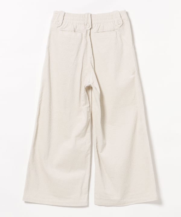 コーデュロイ ドロップループ ワイドパンツ