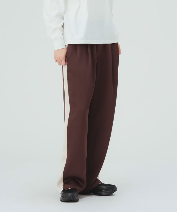 【10%OFFクーポン対象】サイドライン サテン パンツ [H：171cm]