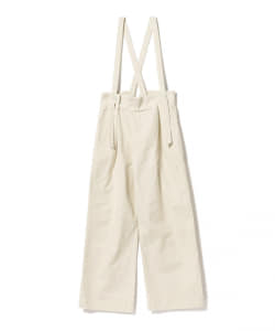 BEAMS HEART / サスペンダー付き ハイウエストパンツ