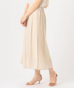 BEAMS HEART / シフォンプリーツ パンツ