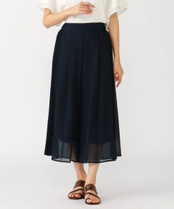 BEAMS HEART / シフォンプリーツ パンツ
