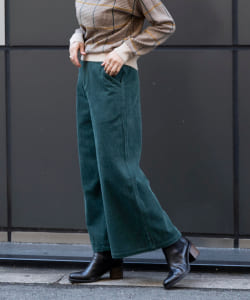 BEAMS HEART / サイドボタン付き コーデュロイ パンツ