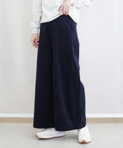 BEAMS HEART / サイドボタン付き コーデュロイ パンツ