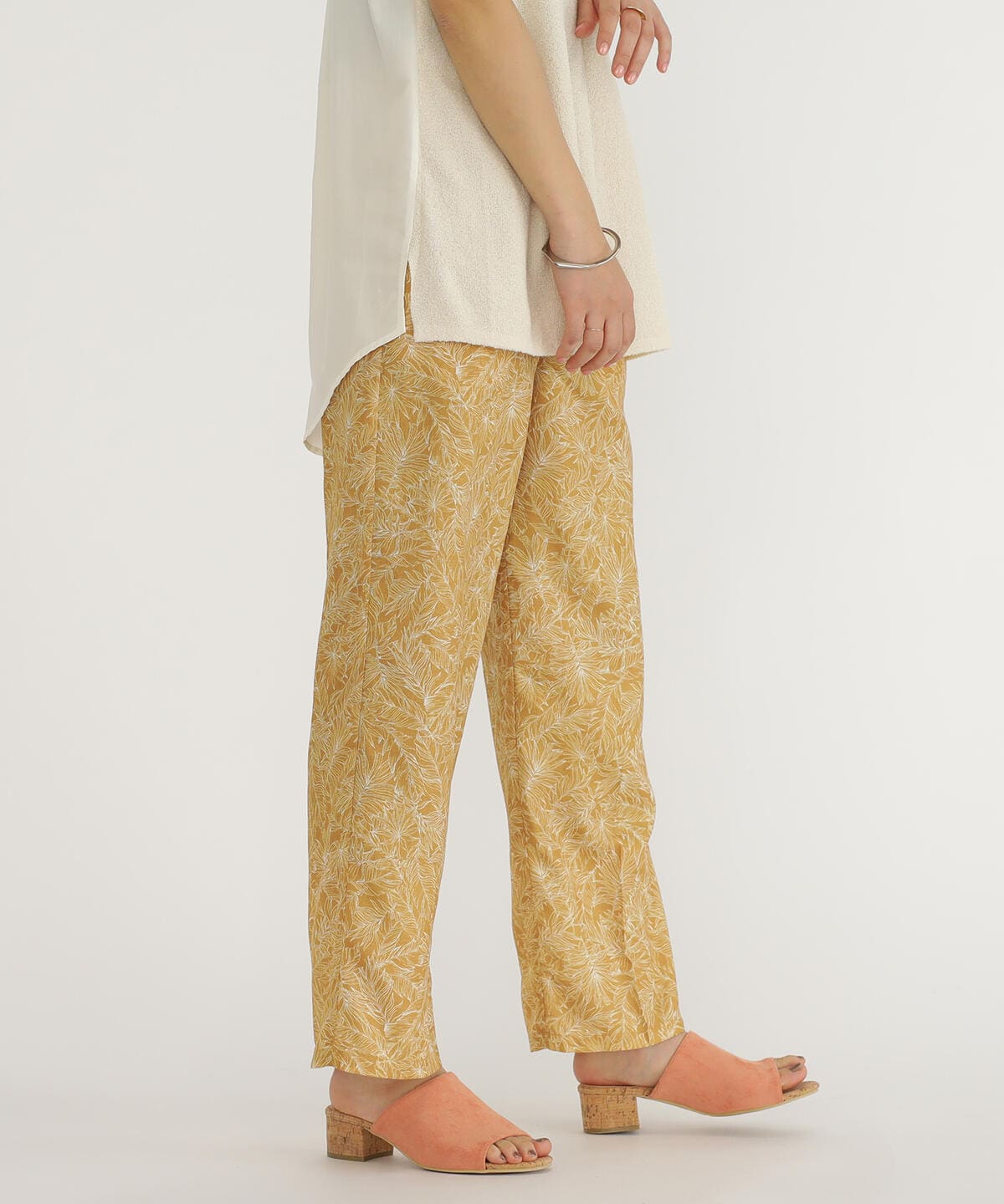 【6/5再値下げ】柄 イージーパンツ パンツ WOMEN MUSTARD FREE 【6/5再値下げ】柄 イージーパンツ パンツ WOMEN MUSTARD FREE