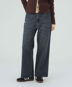 【10%OFFクーポン対象】ワイド ストレート デニム パンツ