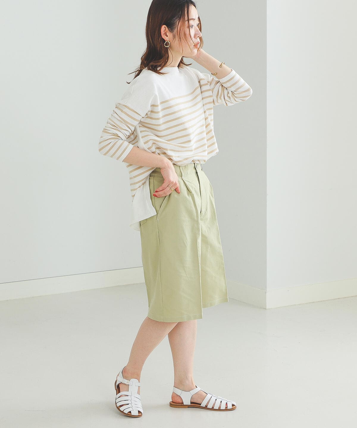 BEAMS HEART(ビームス ハート)タック ハーフパンツ(パンツ BEAMS HEART(ビームス ハート)タック ハーフパンツ(パンツ
