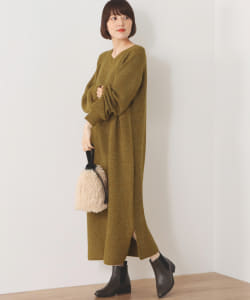 BEAMS HEART / メランジニット ワンピース
