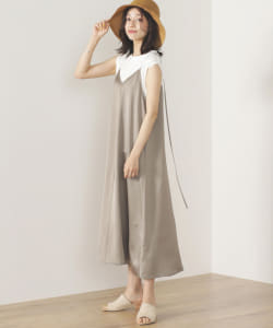 BEAMS HEART / サッカーサテン キャミワンピース セット