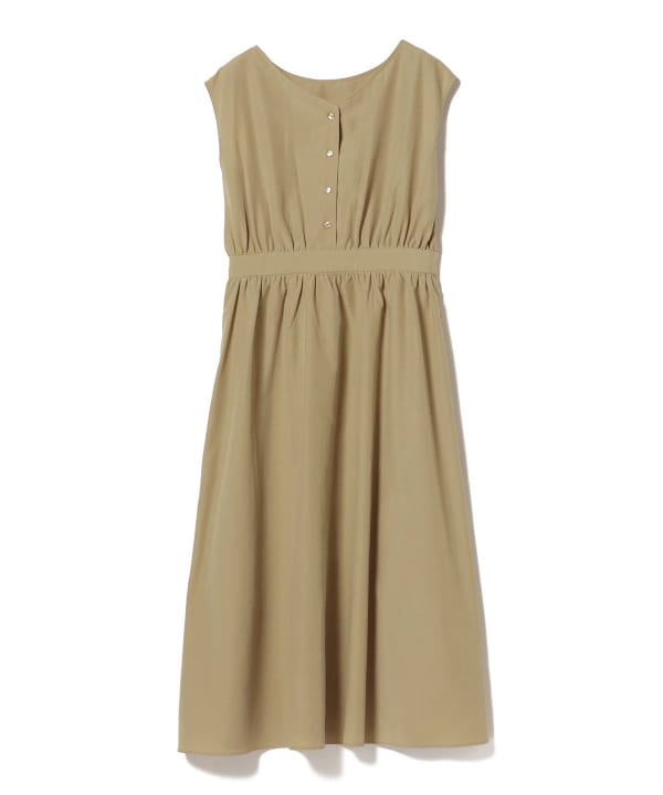 BEAMS LIGHTS ビームスライツ リバティノースリーブワンピース BEAMS WOMEN｜リバティ ベルト ノースリーブ ワンピース