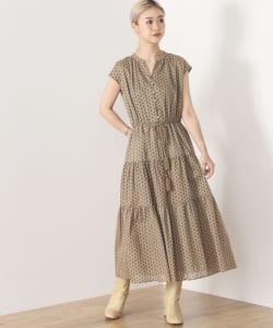 BEAMS HEART / スキッパー ティアード ワンピース