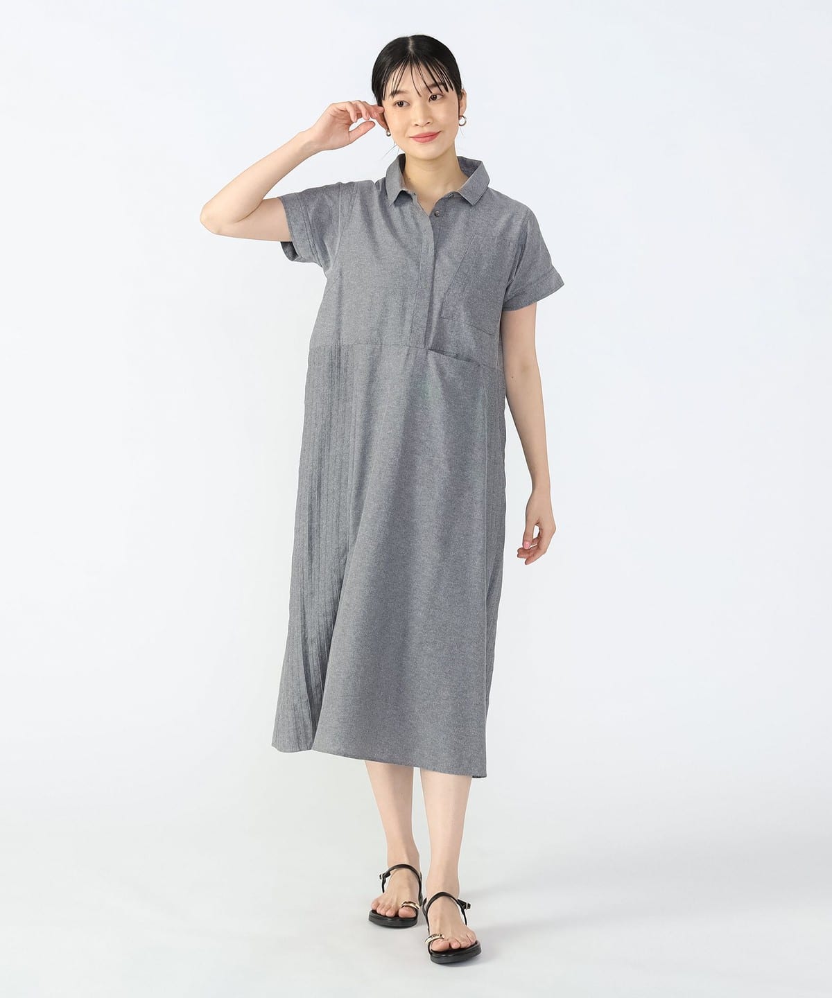 BEAMS HEART（ビームス ハート）サイドピンタック シャツ