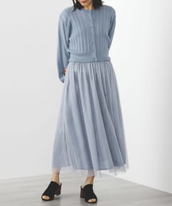 カーディガン チュールワンピース （セットアイテム）