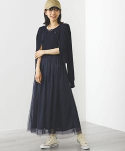 カーディガン チュールワンピース （セットアイテム）